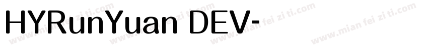 HYRunYuan DEV字体转换